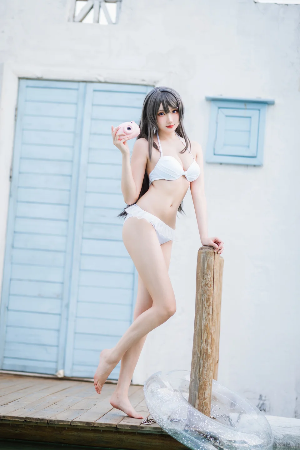 瓜希酱 - 樱岛麻衣 泳装 [28P-107MB] tg@simisebaisi 【丝足阁】009.webp